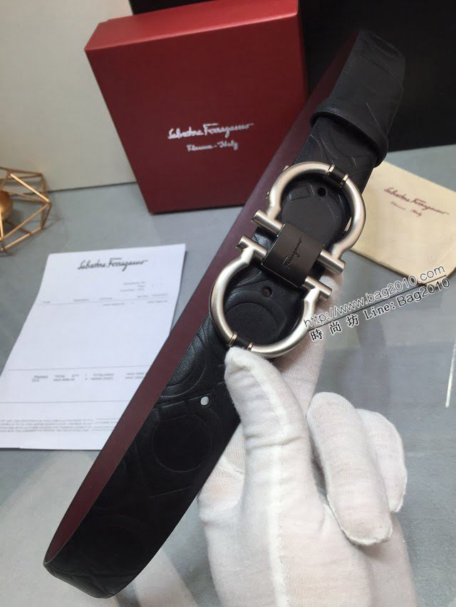 菲拉格慕男士皮帶 Ferragamo雙面牛皮腰帶  jjp2169